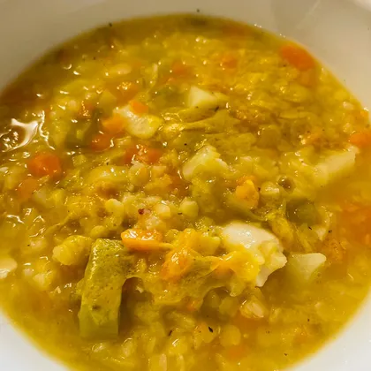Чечевичный постный суп