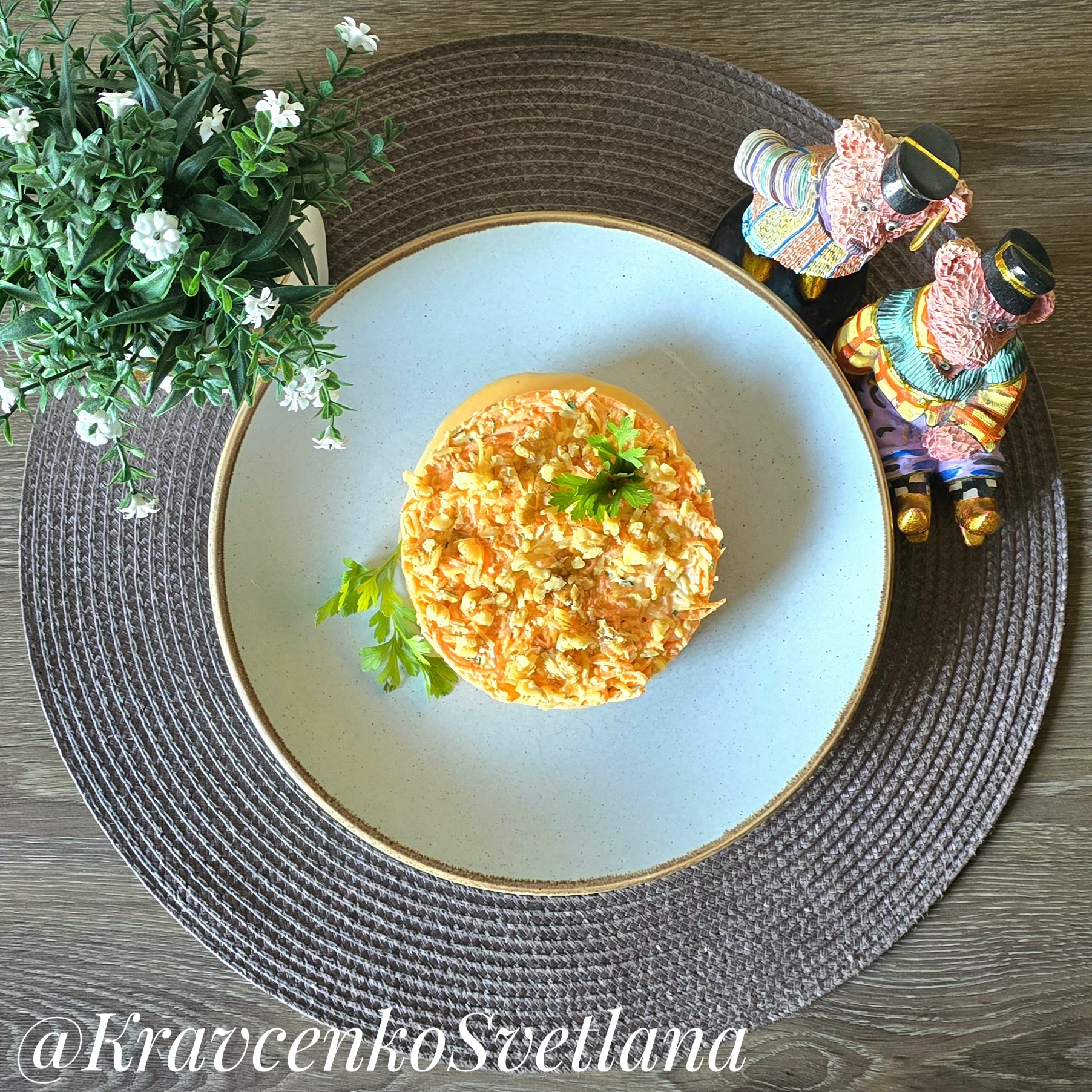 Салат с морковью