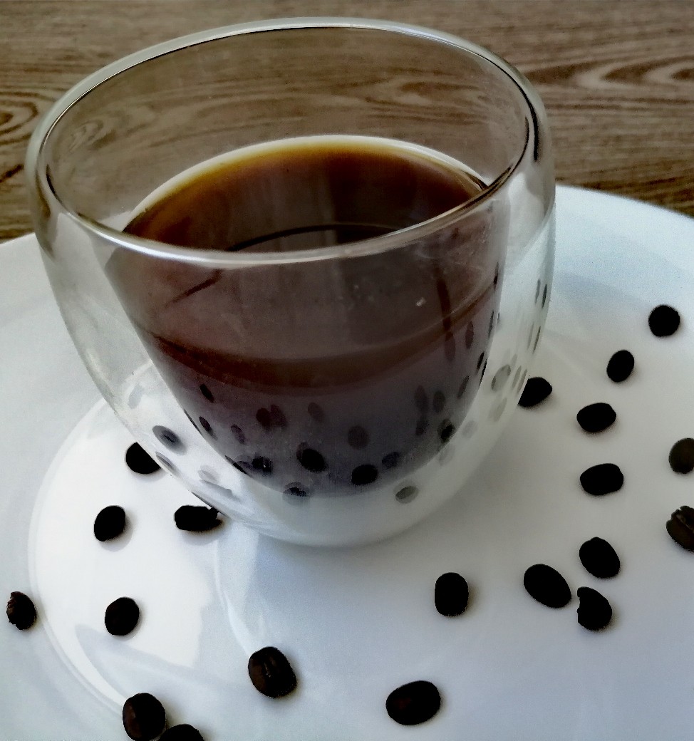 Классический чёрный кофе из зёрен