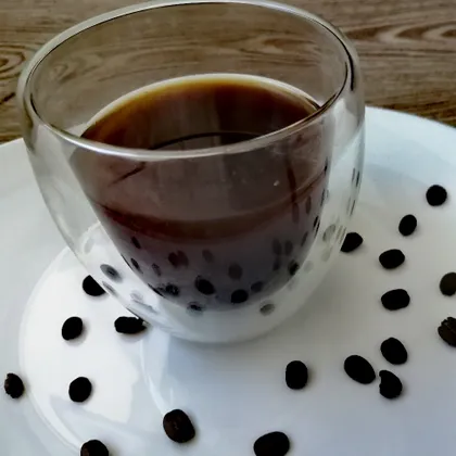Классический чёрный кофе из зёрен