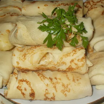 Блинчики с мясом