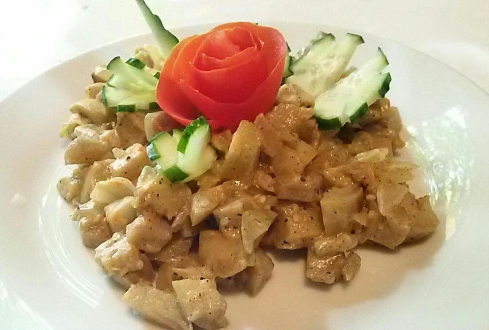 Баклажаны тушеные в сметане на сковороде с вкусом как у грибов