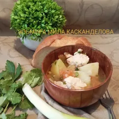  Тушёная картошка с куриной грудкой