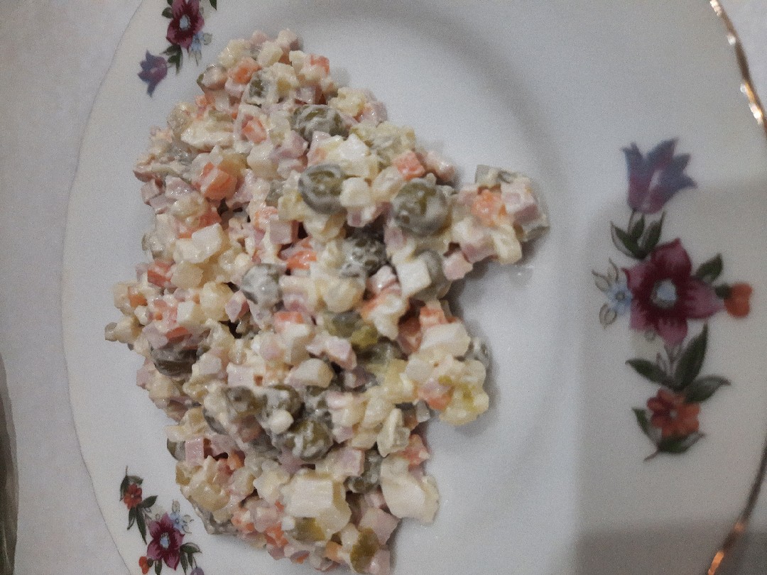 Оливье классический, пошаговый рецепт с фото на ккал