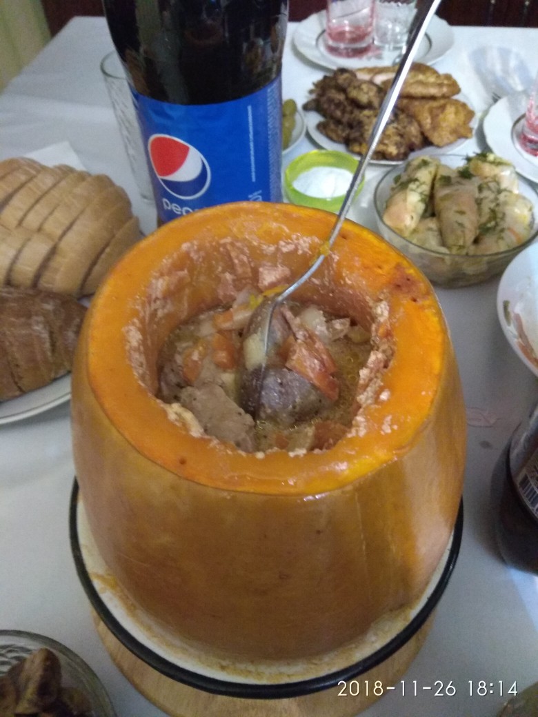 Мясо в тыкве