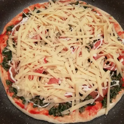 Пицца со шпинатом