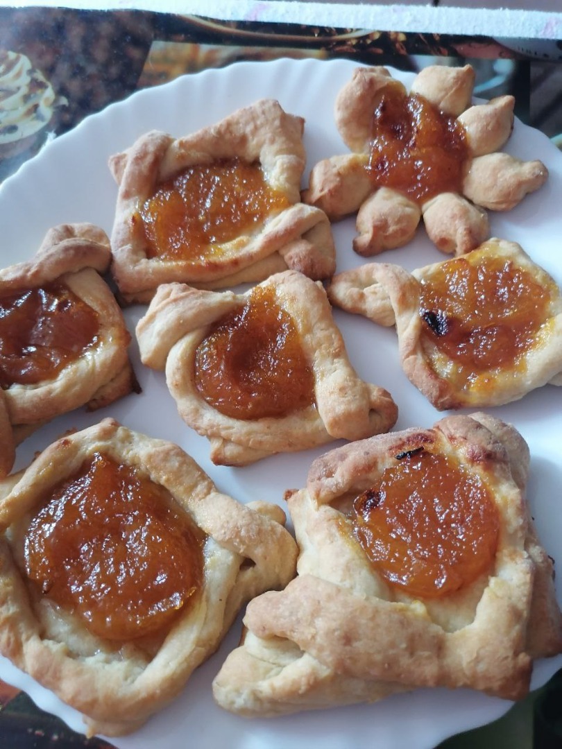 Печенье с абрикосовым вареньем