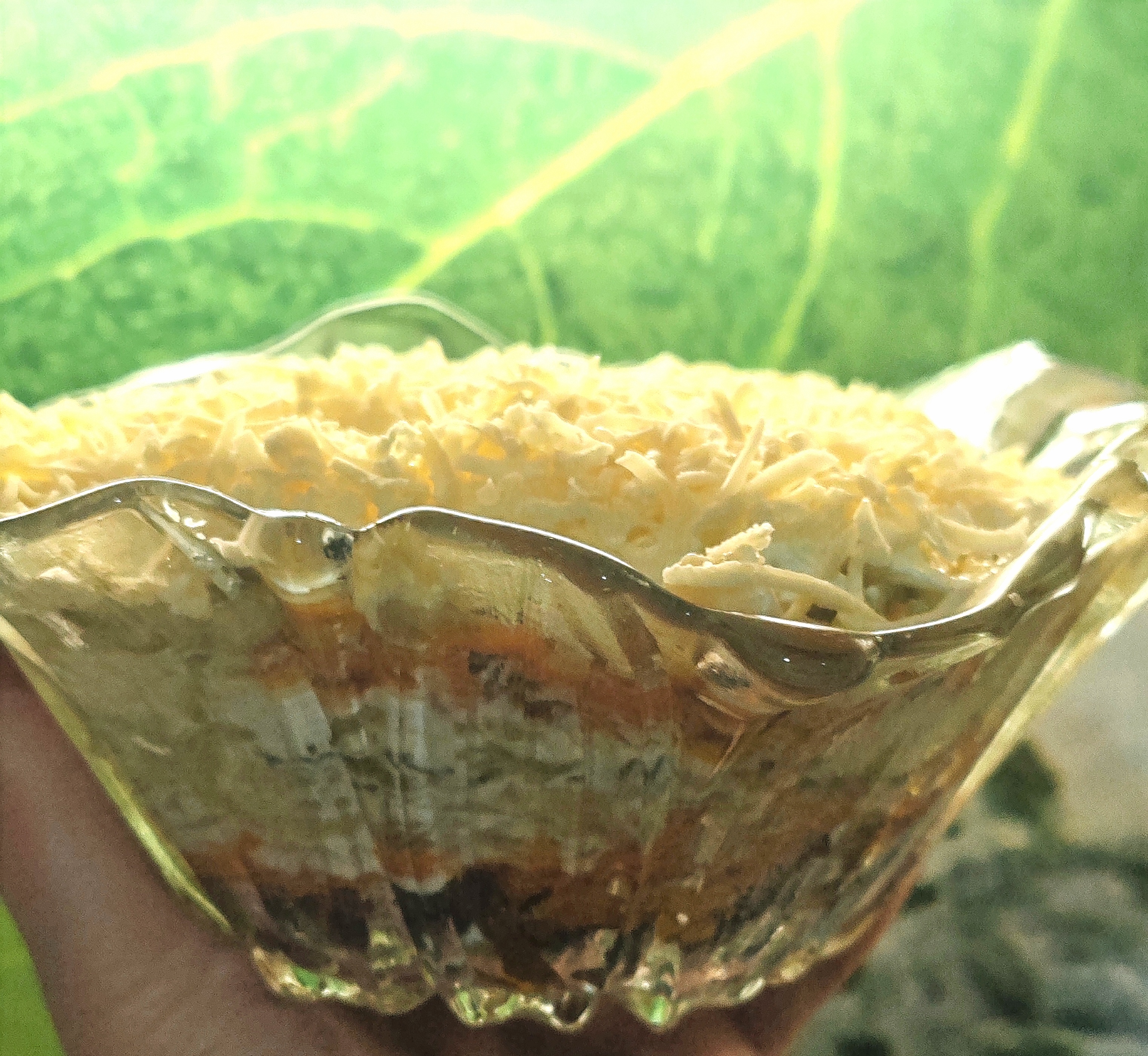 Салат с говяжьей печенью