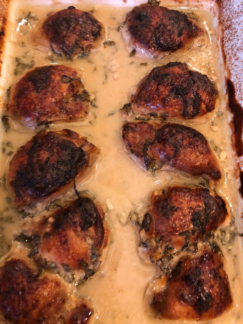 Куриные бедрышки в мятно-йогутовом маринаде