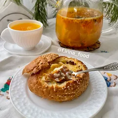 Жюльен с лисичками в булочке  