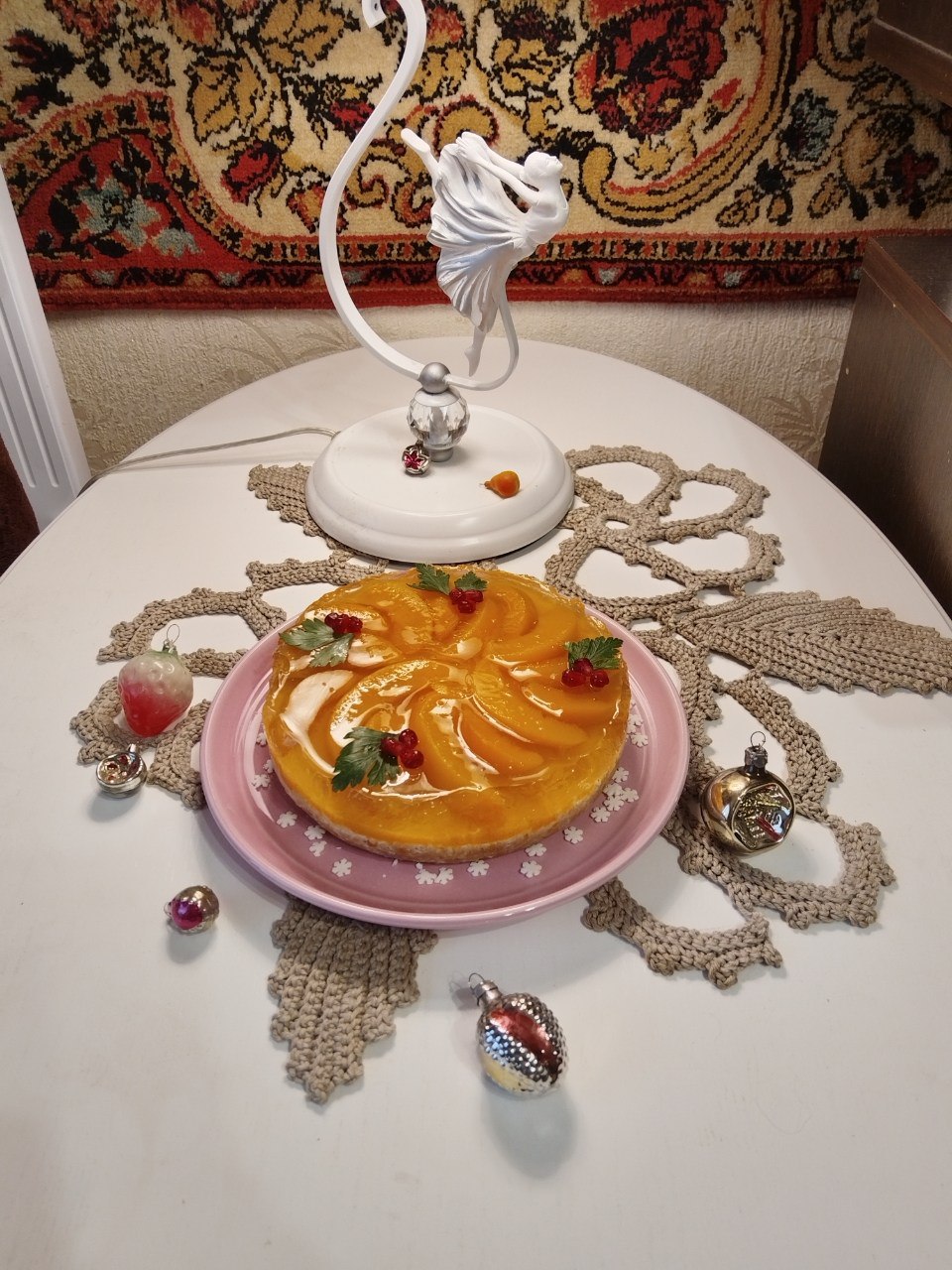 Персиковый торт