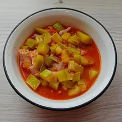 Рагу из курицы с кабачками
