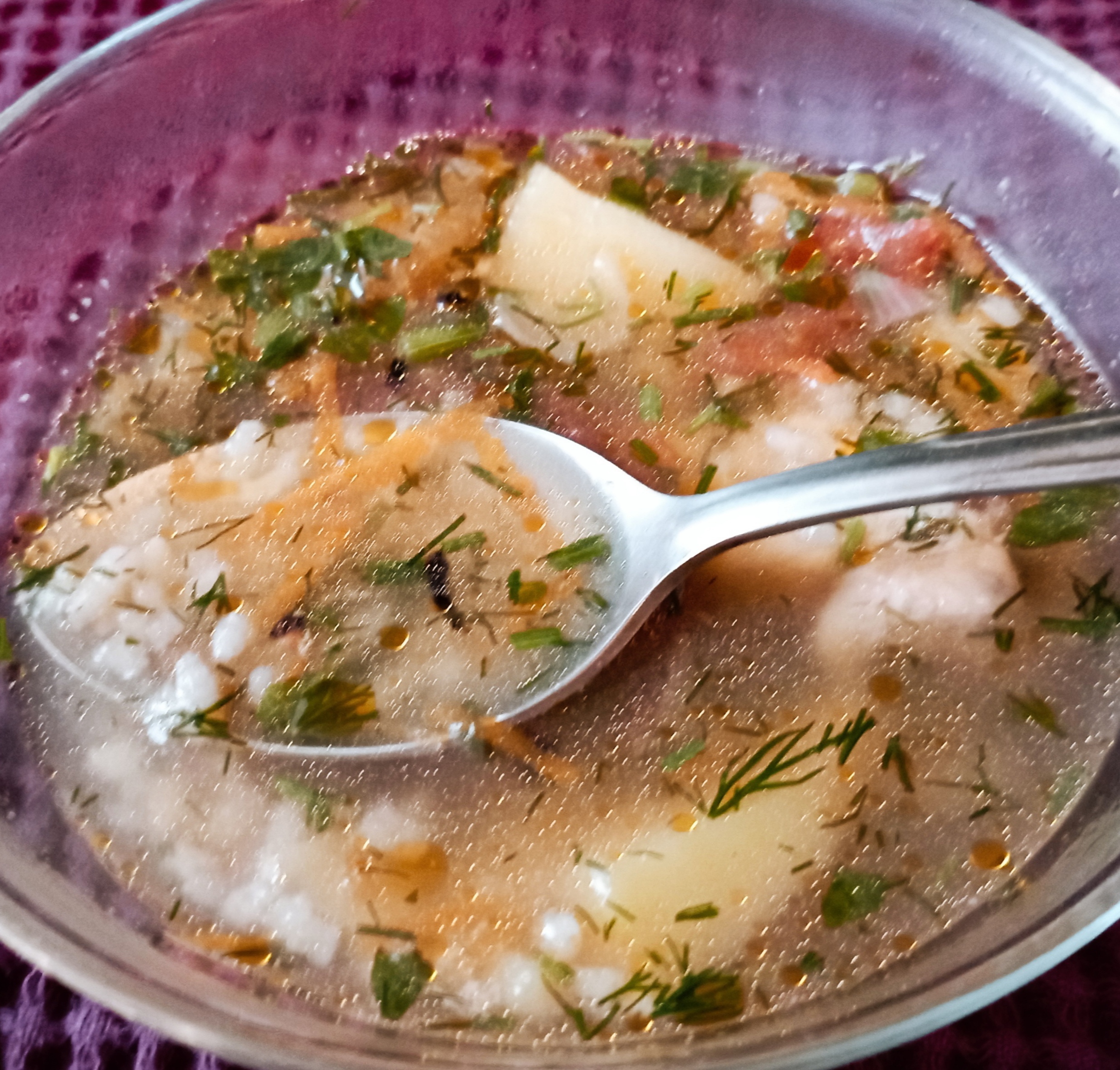 Рисовый суп с индейкой