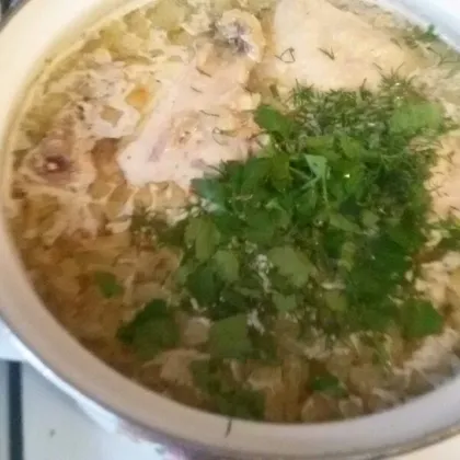 Гороховый суп из курятины