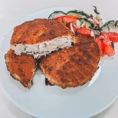 Мясные зразы с картофелем и сыром