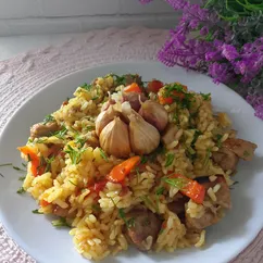 Плов с индейкой в мультиварке