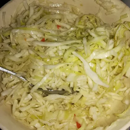 Острый салат из капусты