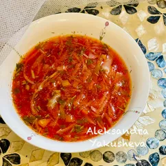 Борщ без зажарки в мультиварке