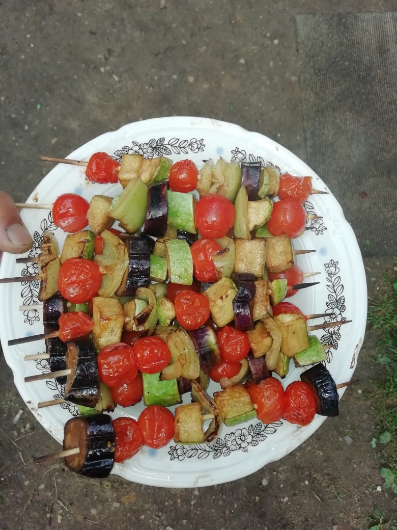 Шашлычки из овощей