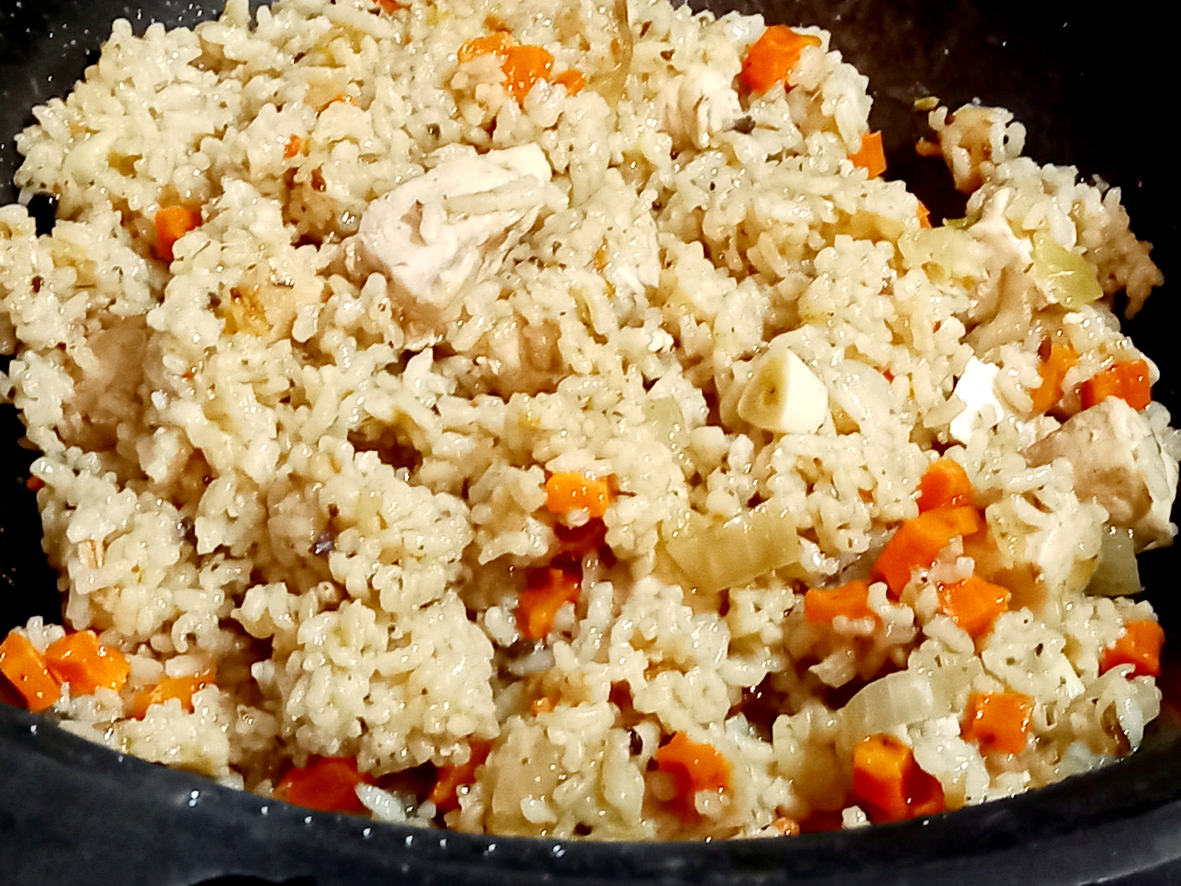 Плов с курицей в казане