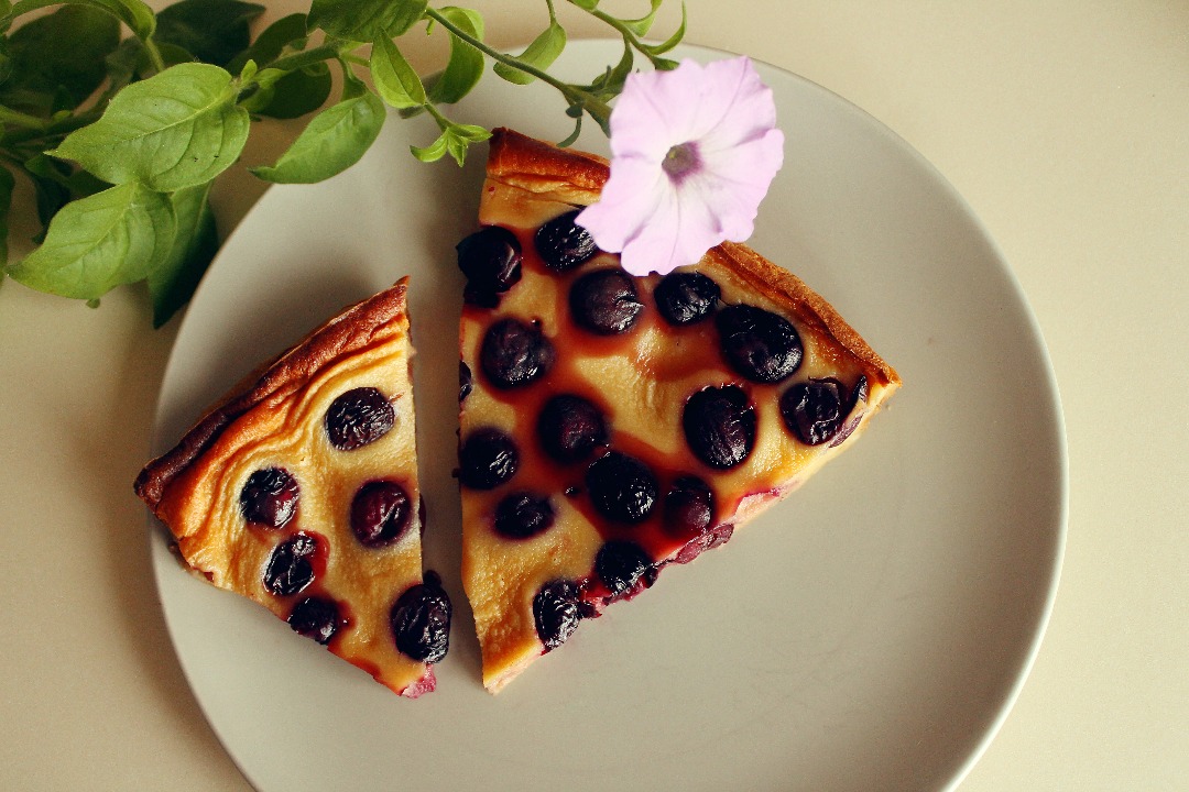 Клафути с черешней 🍒 #кулинарныймарафон