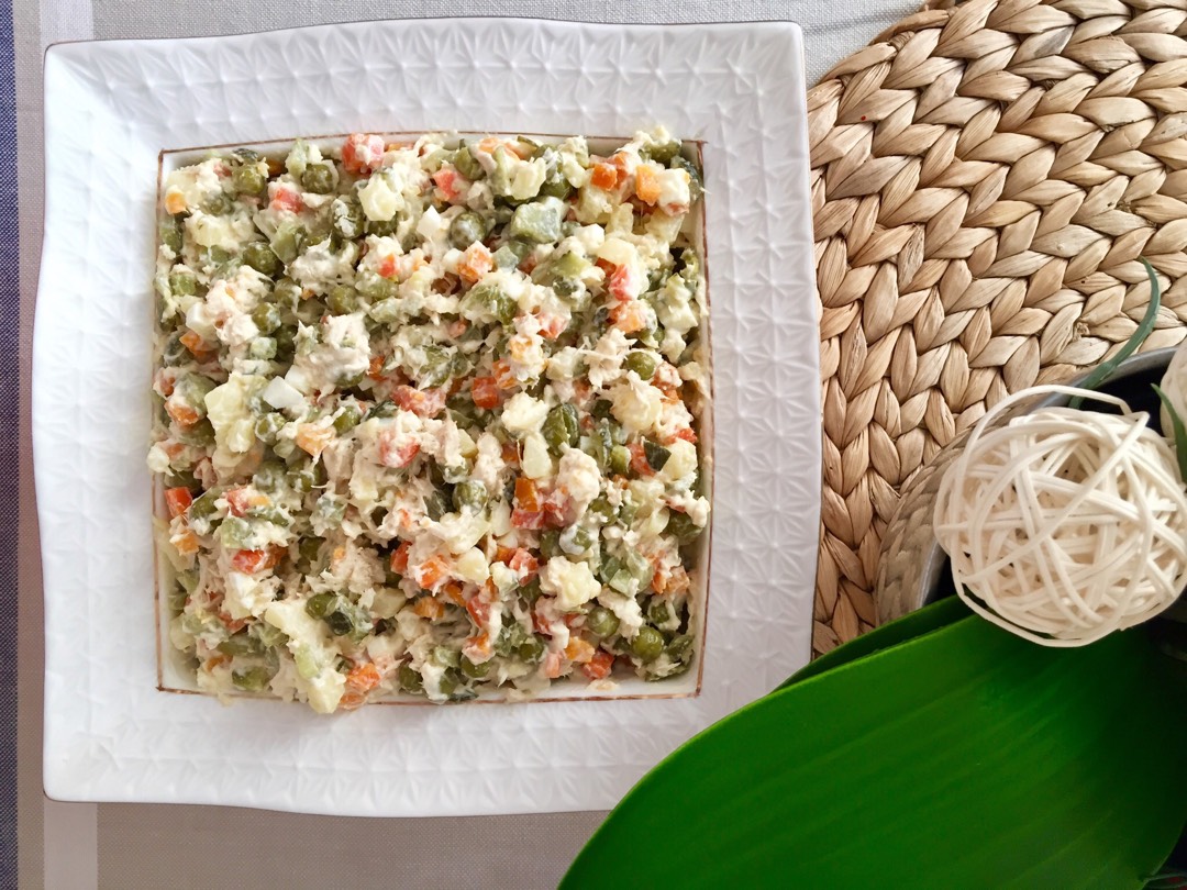 Салат с мясом куриной грудки