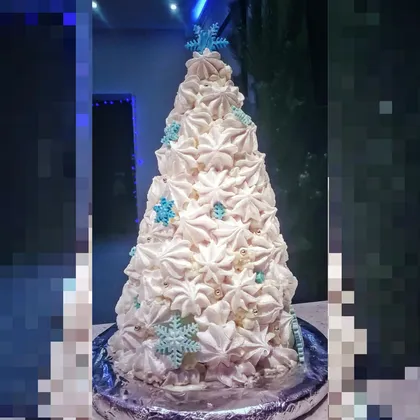 Ёлка из безе 🎄 Самый новогодний торт