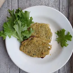 Кабачковые оладьи на гороховой муке в духовке