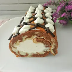 Бисквитный рулет "Торнадо"