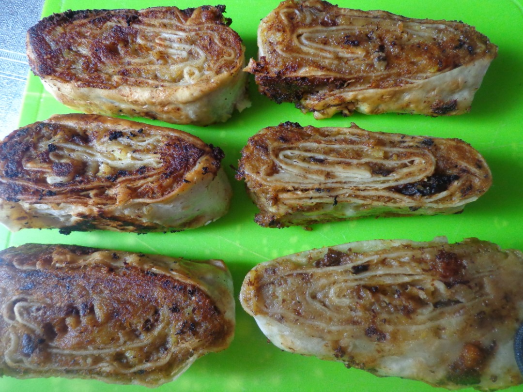 Постные рулетики из лаваша с картошкой и грибами