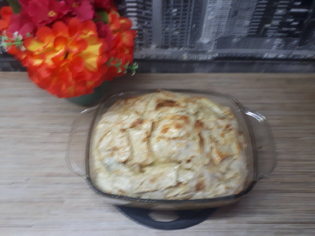 Сладкая запеканка из лаваша
