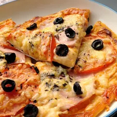 Пицца на лаваше в аэрогриле