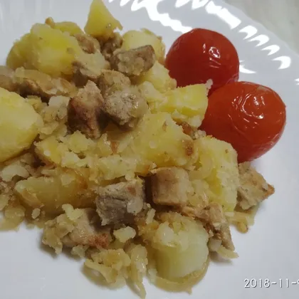 Картофель с мясом