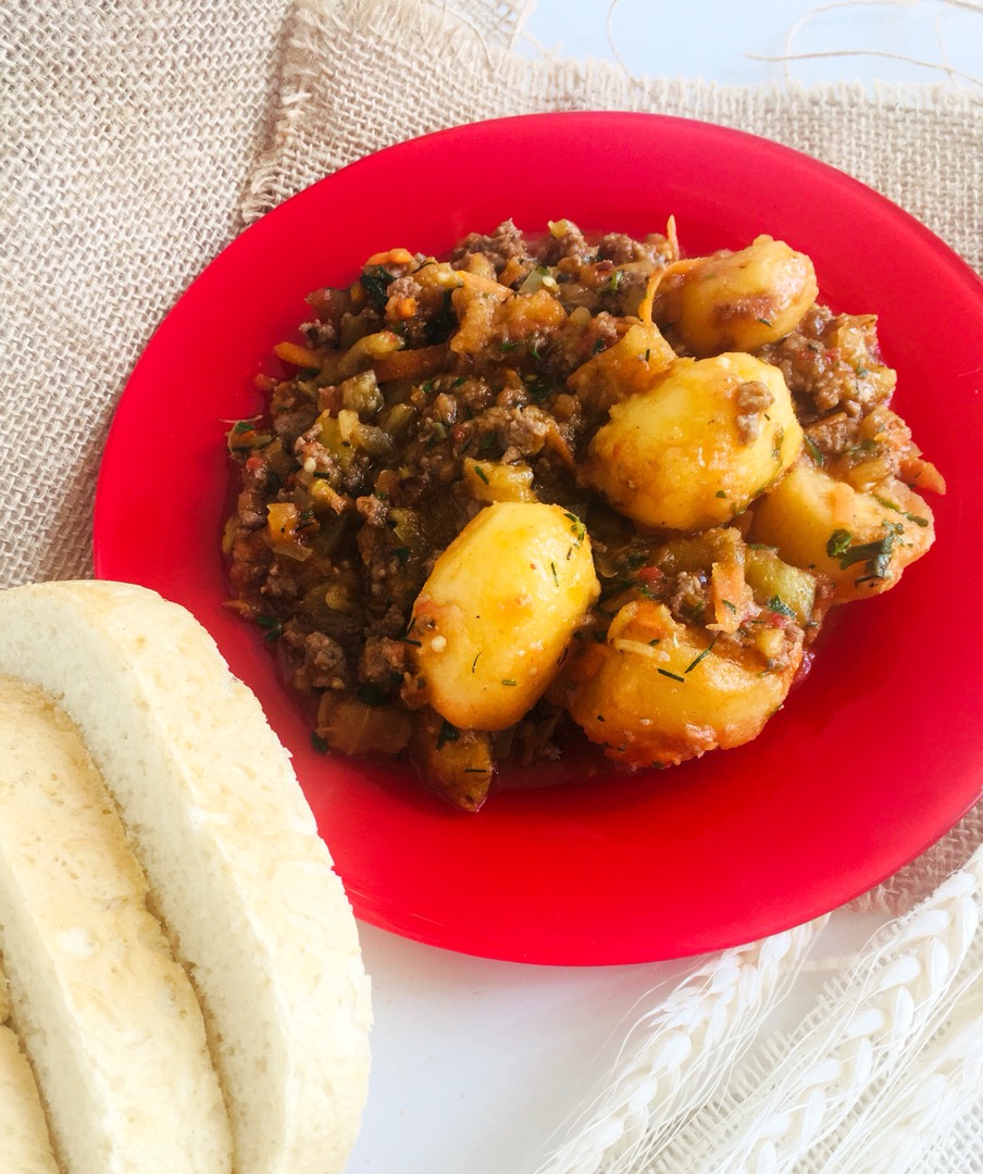 Жареная картошечка с мясом