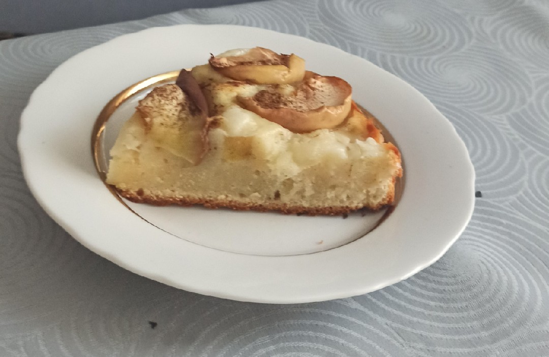 Бананово-яблочный пирог с йогуртом | ТермоРецепты