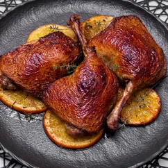 Утиные ножки с апельсином в духовке 