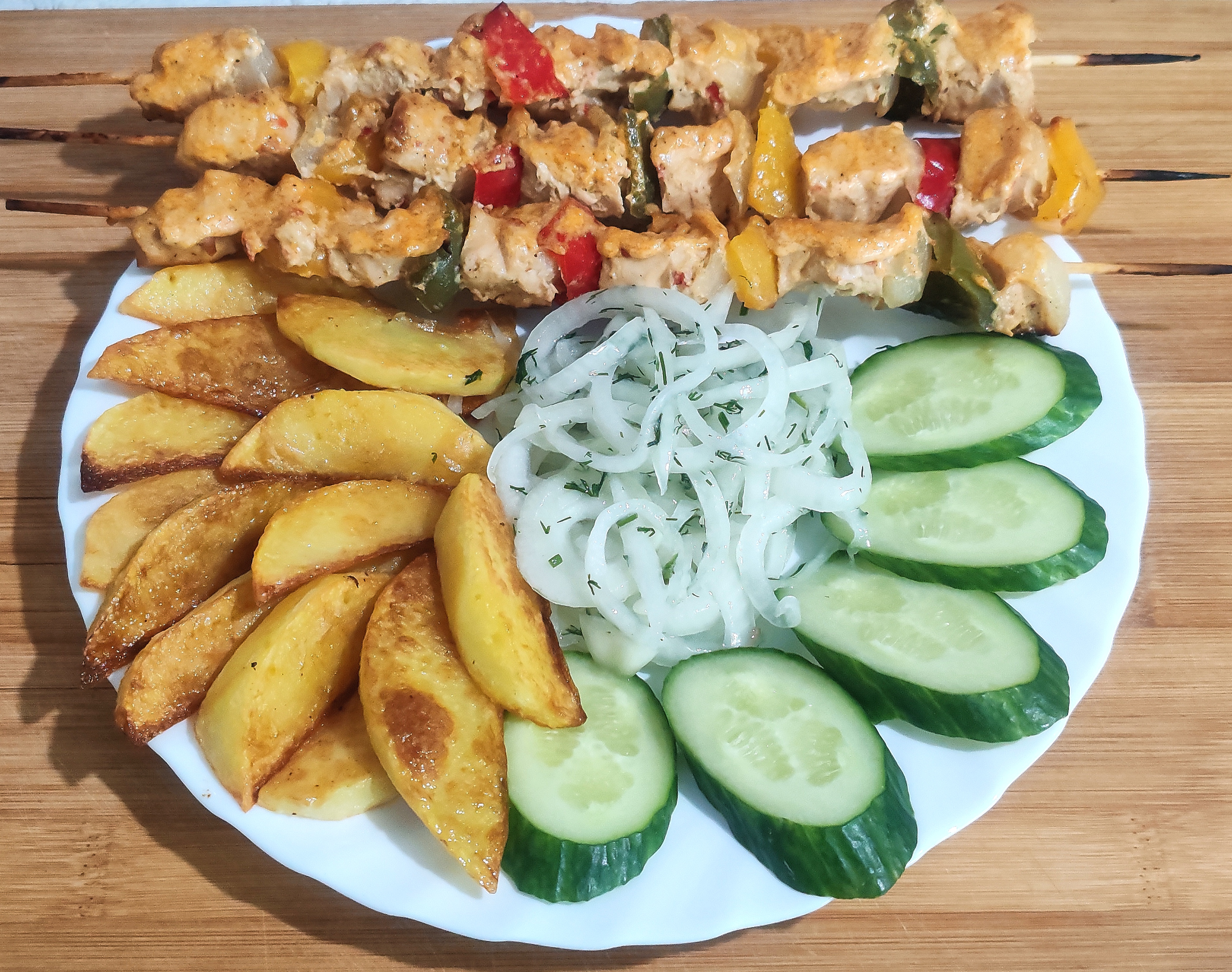 Куриные шашлычки в духовом шкафу 