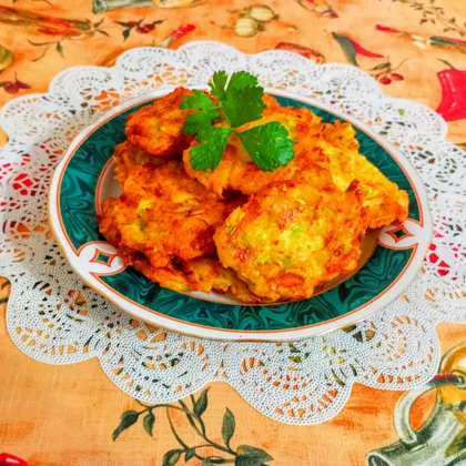 Овощные оладьи с сыром 