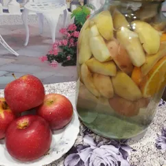 Яблочно апельсиновый компот 🍎🍊