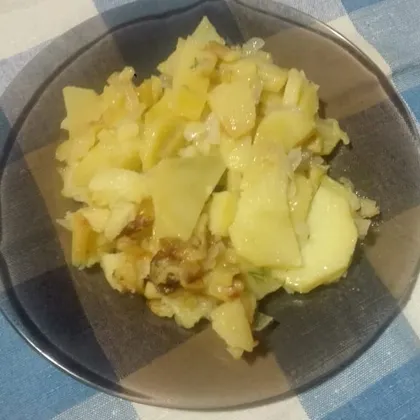 Жареный картофель с салом