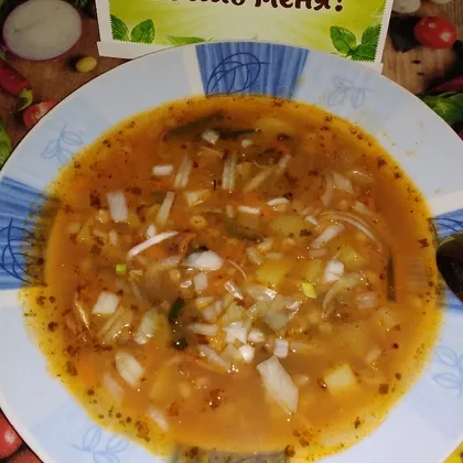 Перловый суп с килькой по-мексикански