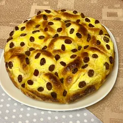 Пирог с творожной начинкой