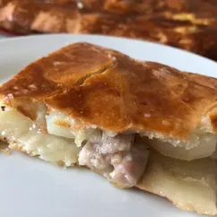 Пирог с курицей и картошкой