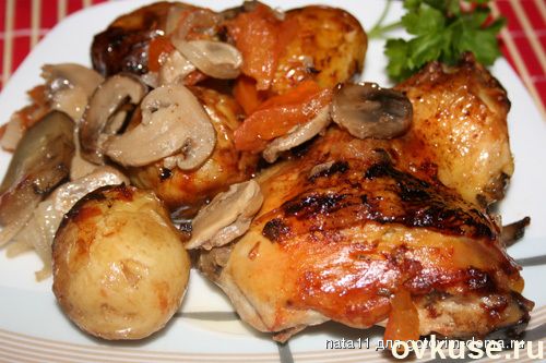 Куриные ножки с белым вином