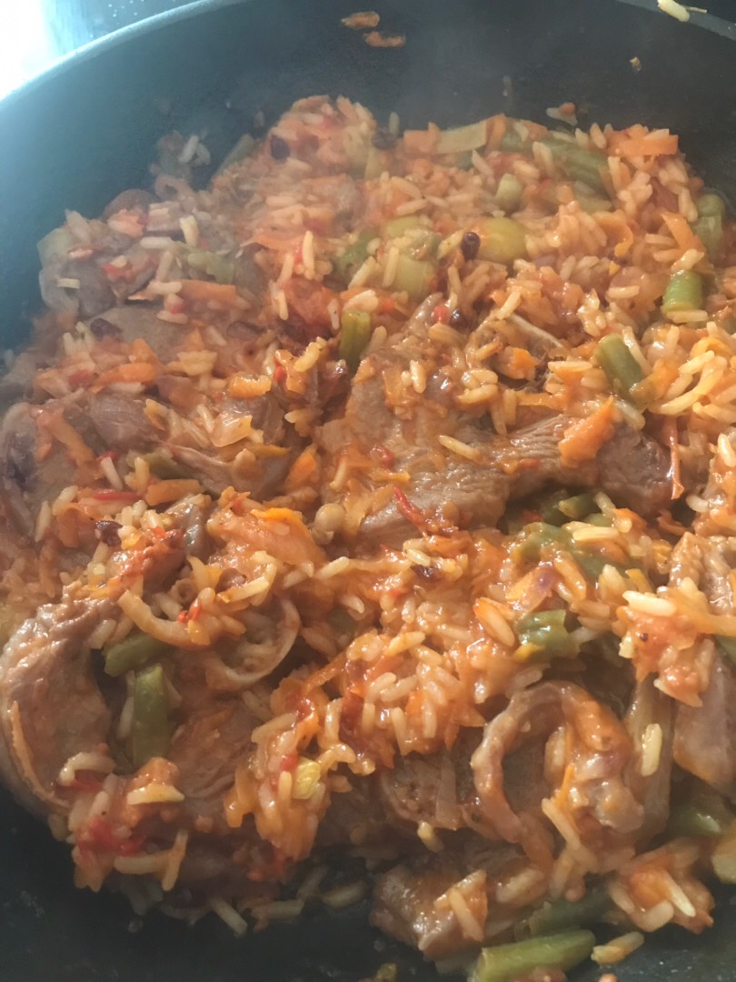 Индейка с рисом и овощами
