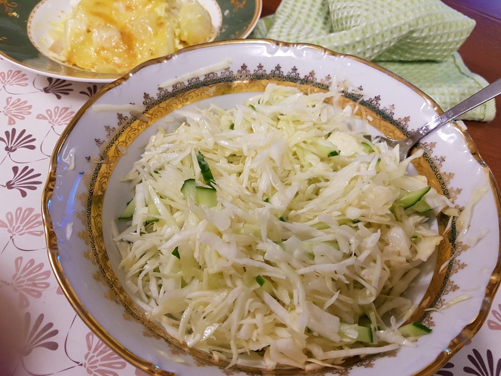 Салат из свежей капусты с огурцом — sauna-chelyabinsk.ru