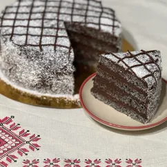 Шоколадно-маковый торт