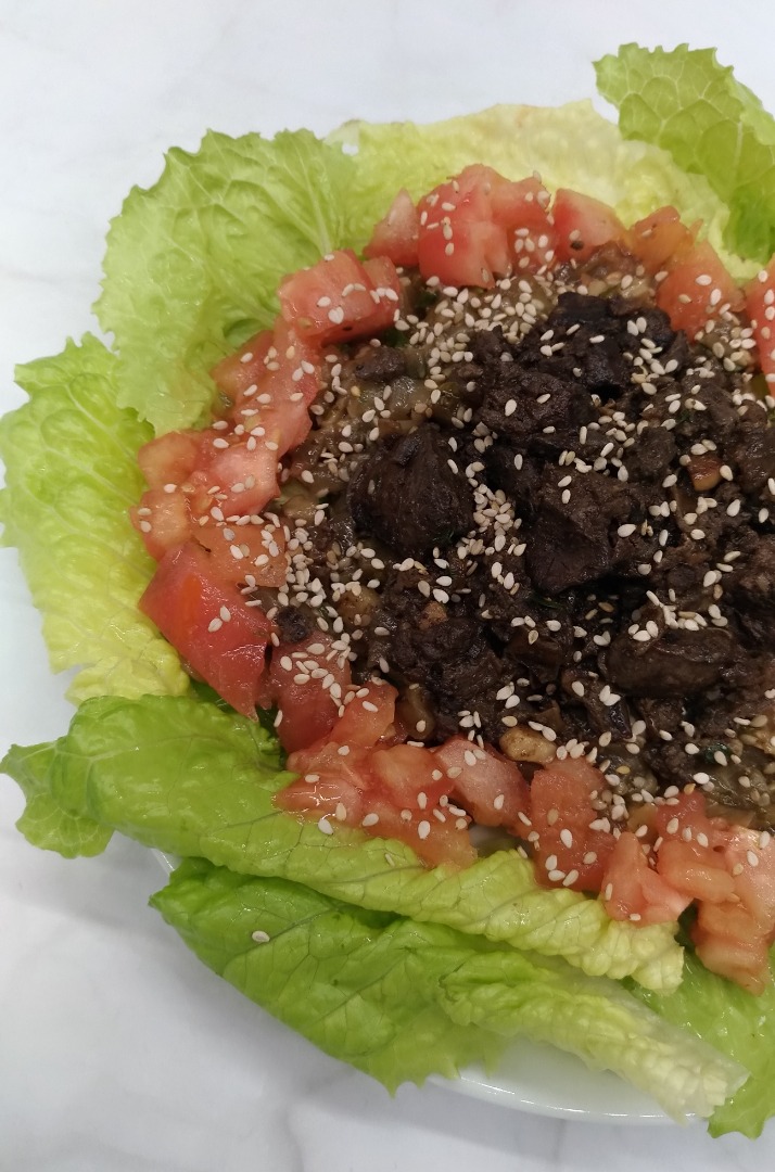 Салат из печени