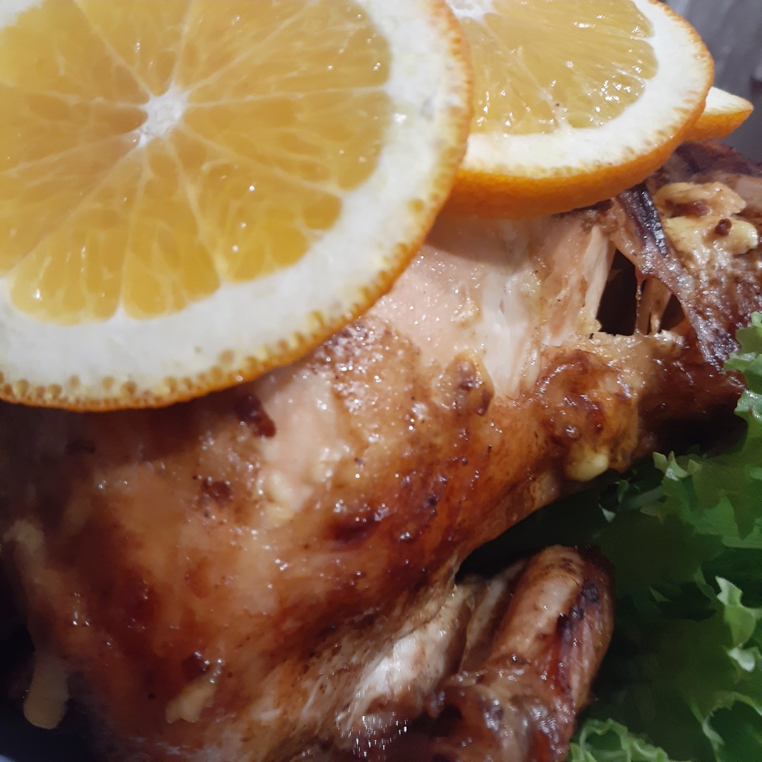 Ингредиенты для «Тушеная курица с апельсинами в мультиварке»: