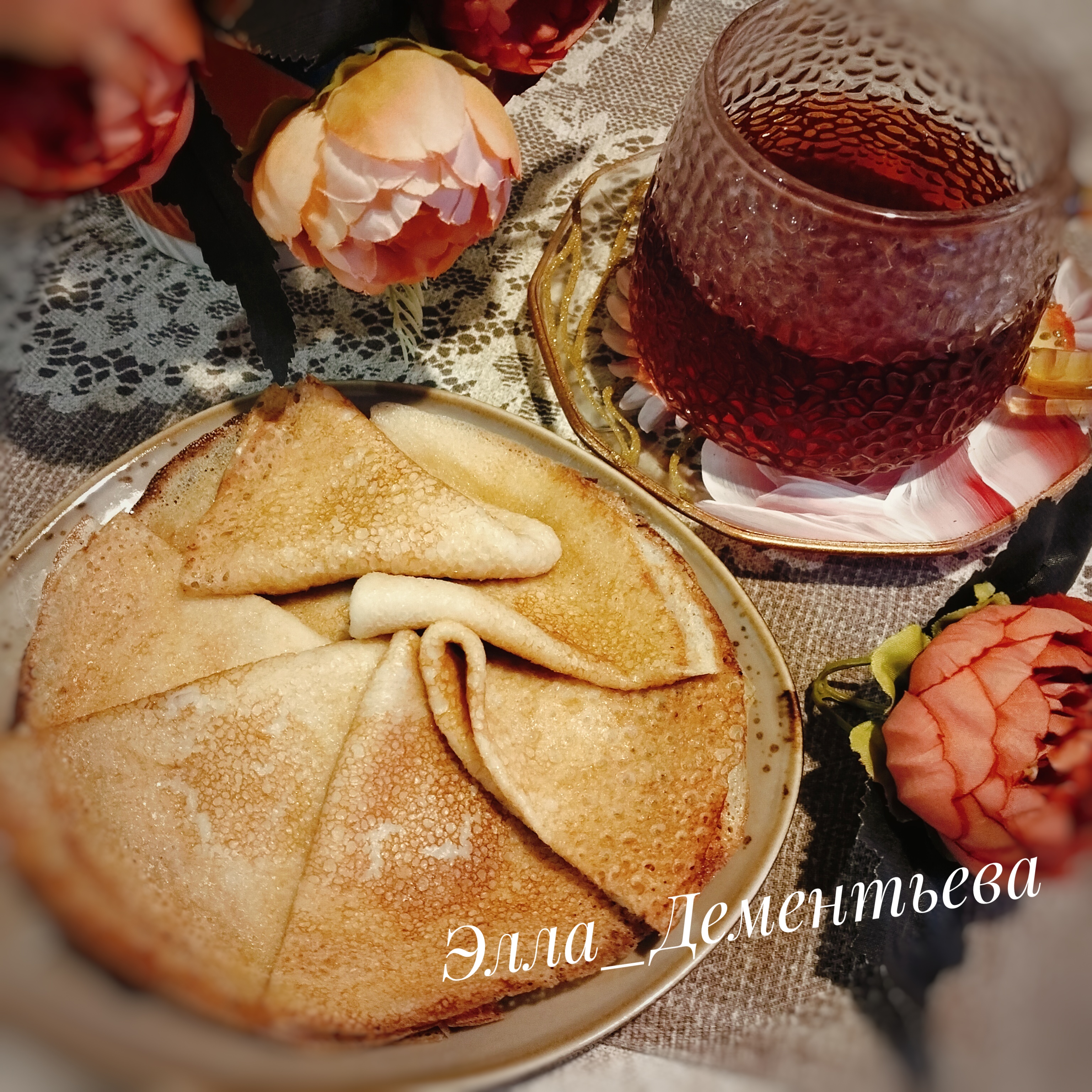 Блинчики на молоке и кипятке